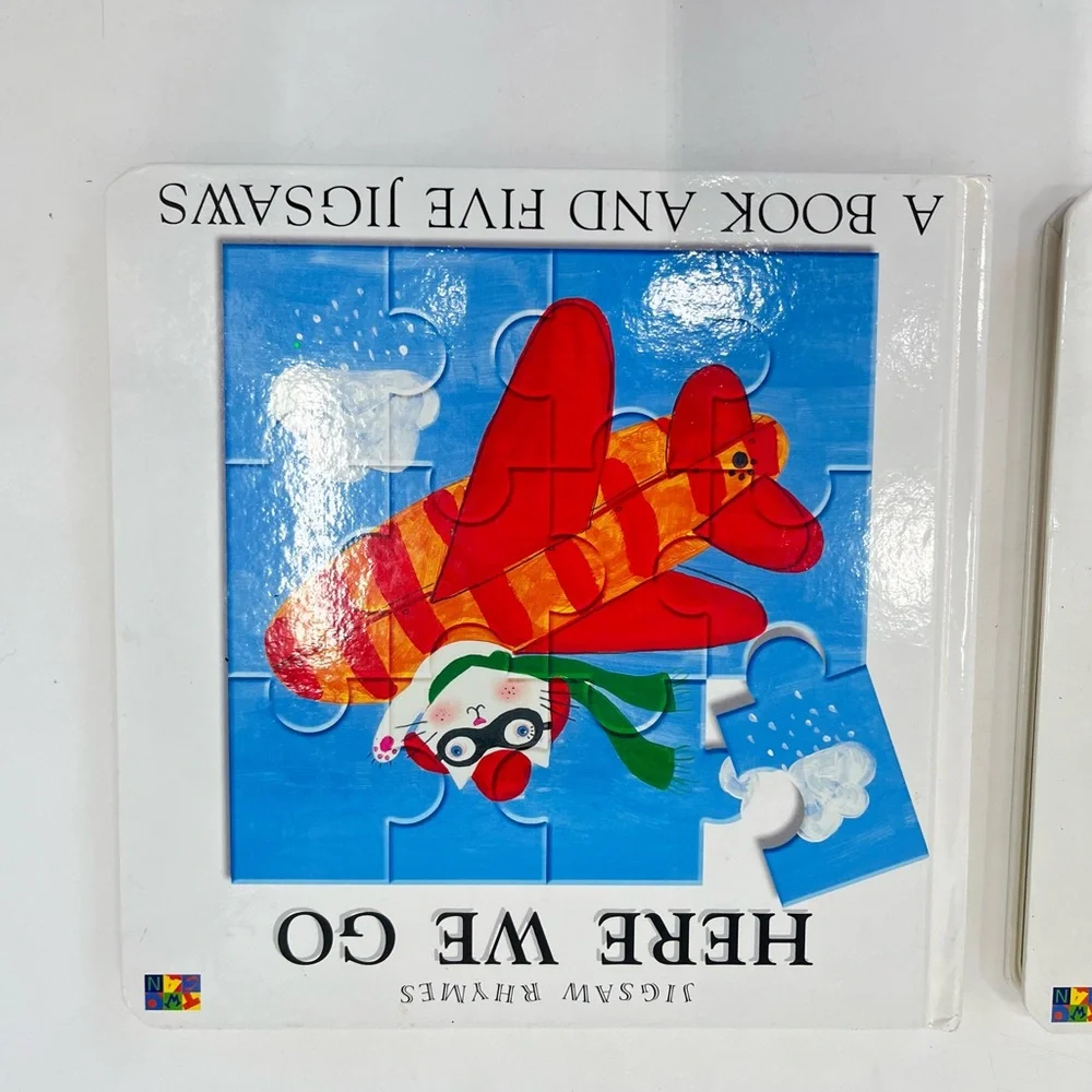 Lot of 2 Childrens Jigsaw and Rhyme Board Books Splish Slash Here We Go - Picture 3 of 12
